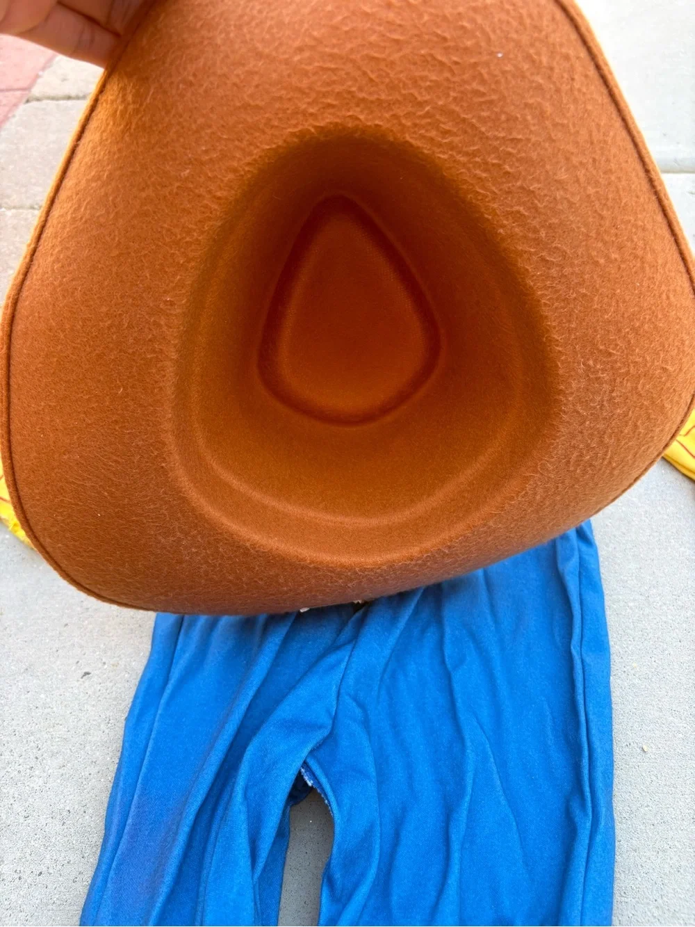 Cowboy Sheriff One-Piece Costume with Bright Blue Pants